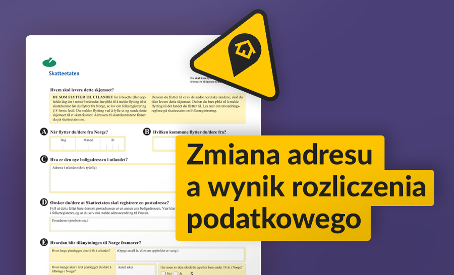 Zmień adres, aby otrzymać zwrot podatku