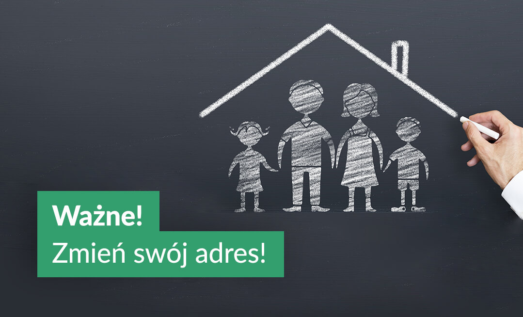 Ważne! Zmień swój adres